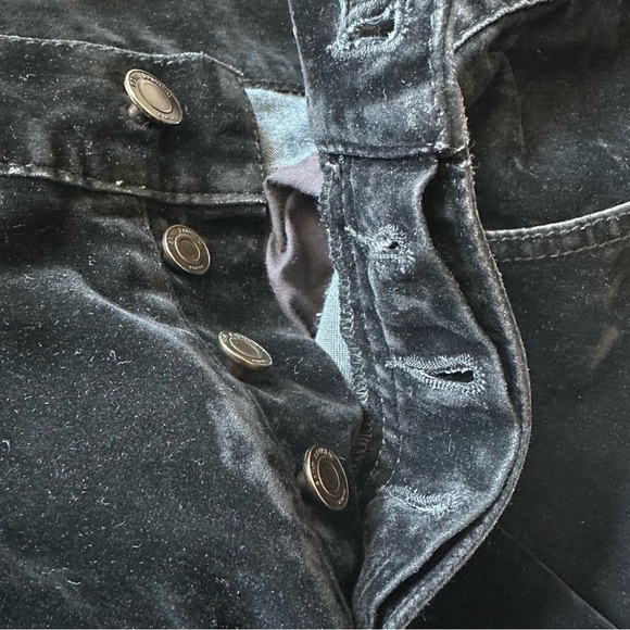 YVES SAINT LAURENT SKINNY VELVET LIKE BLACK PANTS JEANS MENS  AUTHENTIC - Picture 8 of 16